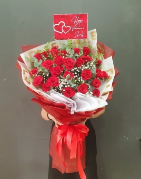 bo hoa hong do valentine