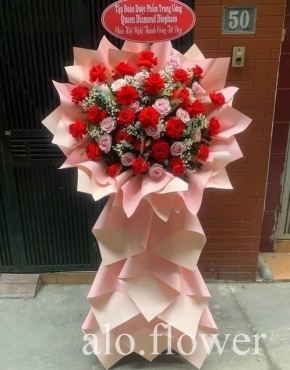 hoa chuc mung khai truong cua hang